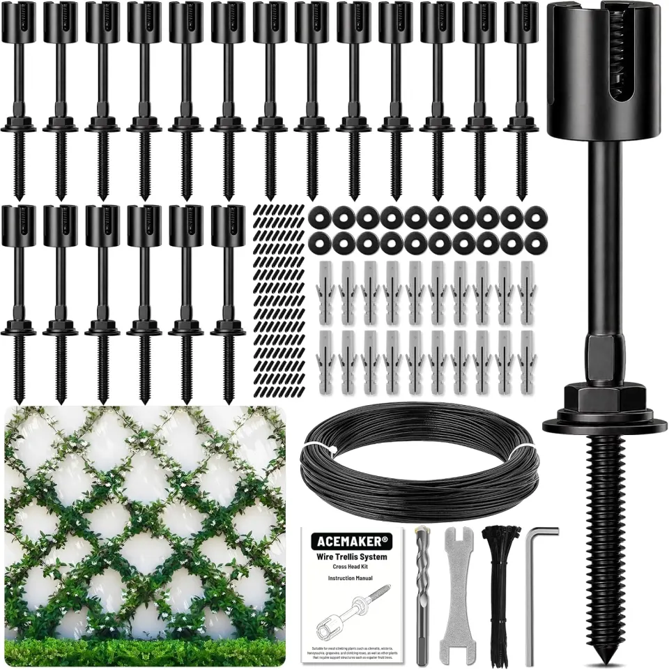20-Set 1/8” Black Crosshead Kit with 98ft Cable
