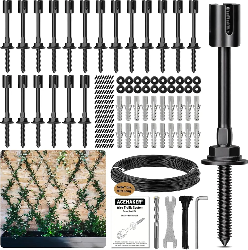 20-Set 5/64” Black Crosshead with 98ft Cable